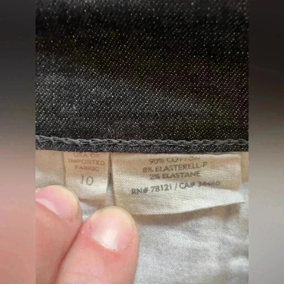 Eileen Fisher Women’s Black Straight Leg Jeans - Size 10 - Picture 6 of 7